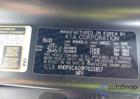 2023 Kia Sportage Hybrid Sx-Prestige from USA, damaged, VIN KNDPXCAG9P7021857